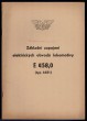 Základní zapojení elektrických obvodů lokomotivy E 458,0 (typ 33 E1)